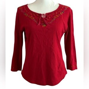 St. John’s Bay petite red top